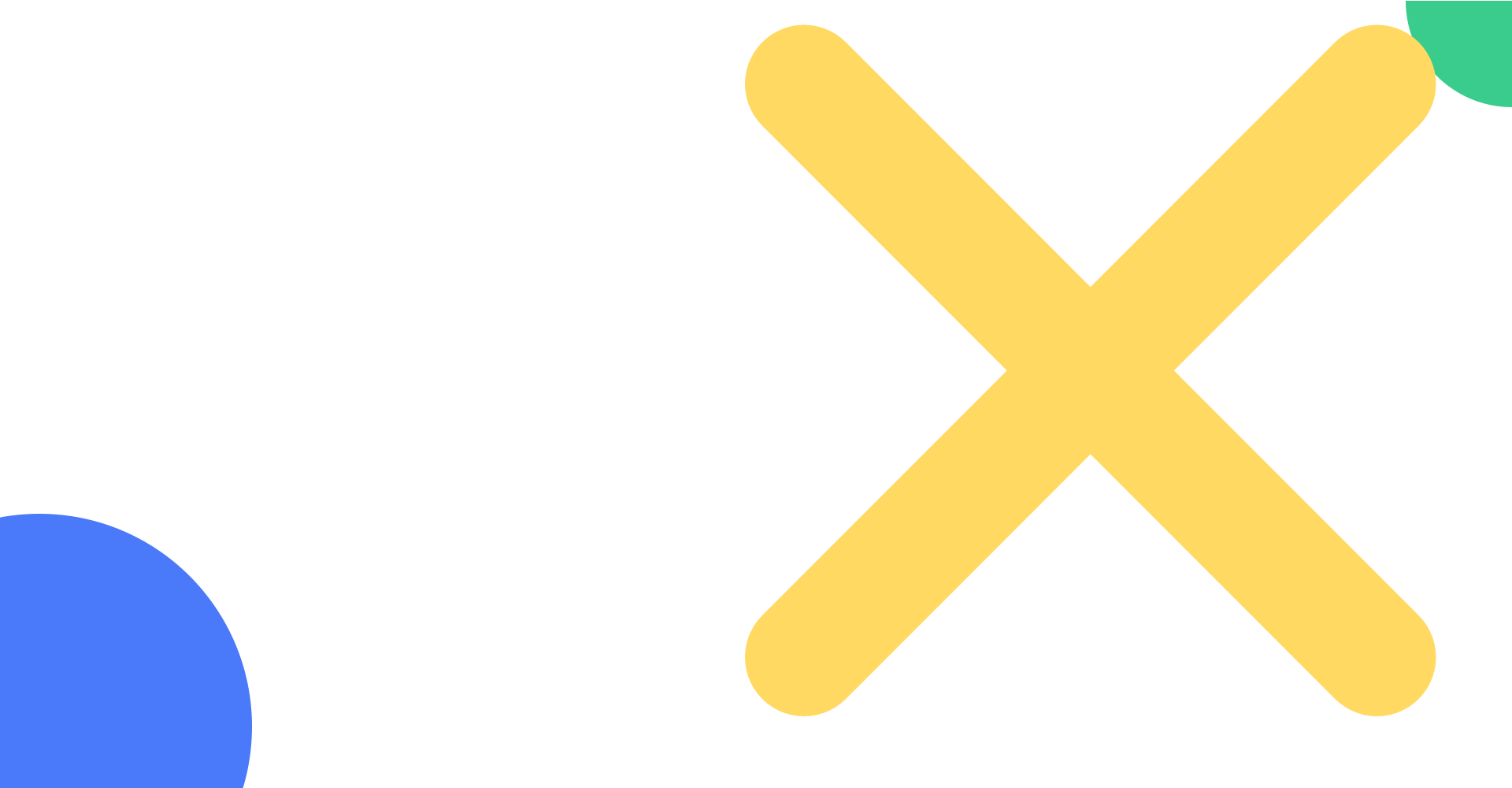 Background for the Protein Tracker X hero slider showing a big yellow X